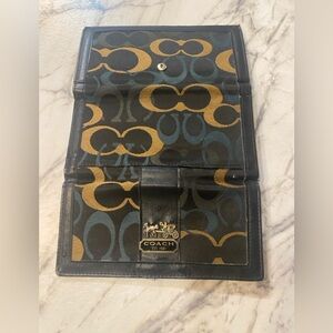 Coach Black and Gold Wallet
